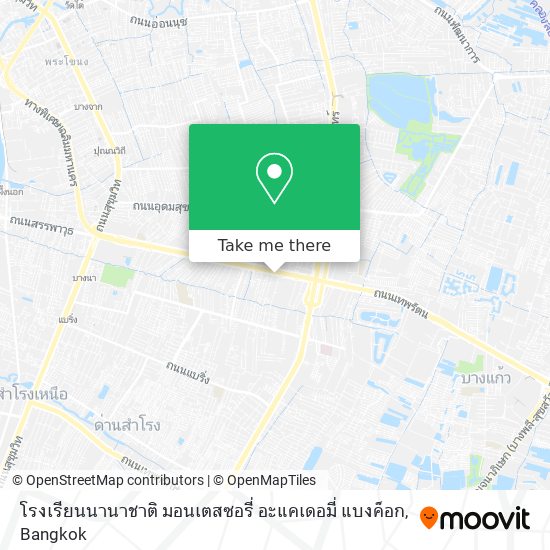 โรงเรียนนานาชาติ มอนเตสซอรี่ อะแคเดอมี่ แบงค็อก map