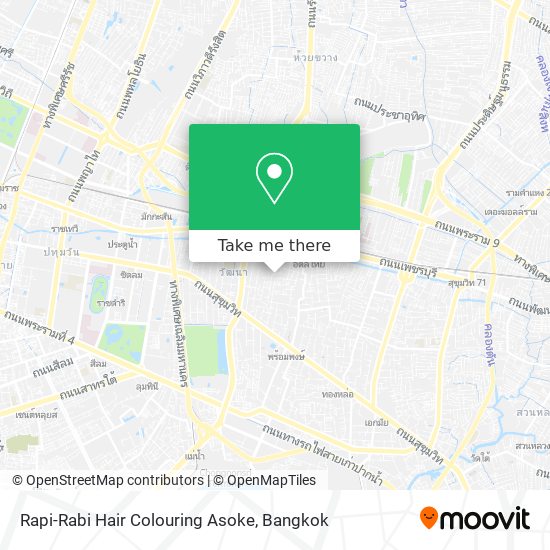 Rapi-Rabi Hair Colouring Asoke map