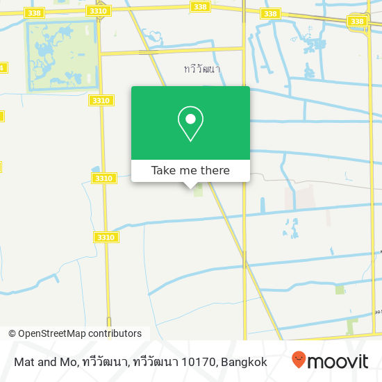 Mat and Mo, ทวีวัฒนา, ทวีวัฒนา 10170 map