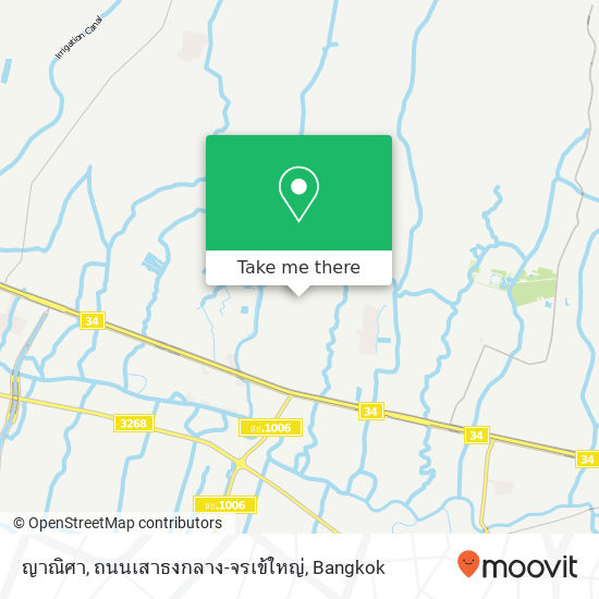 ญาณิศา, ถนนเสาธงกลาง-จรเข้ใหญ่ map