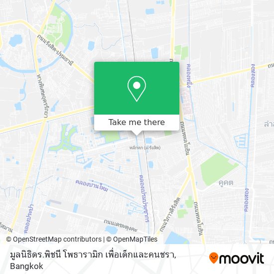 มูลนิธิดร.พิชนี โพธารามิก เพื่อเด็กและคนชรา map