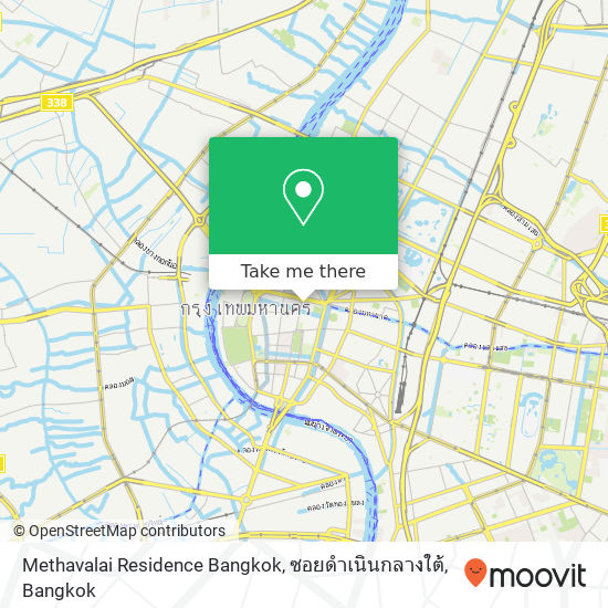 Methavalai Residence Bangkok, ซอยดำเนินกลางใต้ map