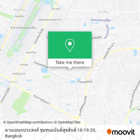 ลานเอนกประสงค์ ชุมชนอนันต์สุขสันต์ 18-19-20 map