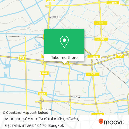 ธนาคารกรุงไทย-เครื่องรับฝากเงิน, ตลิ่งชัน, กรุงเทพมหานคร 10170 map