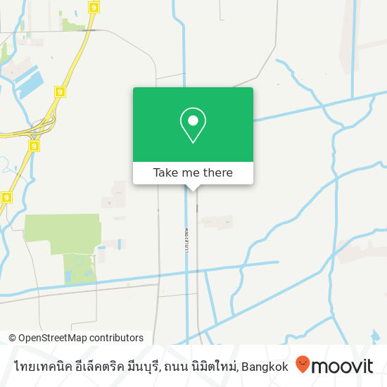 ไทยเทคนิค อีเล็คตริค มีนบุรี, ถนน นิมิตใหม่ map