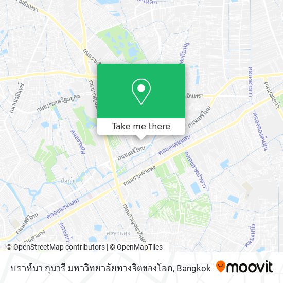 บราห์มา กุมารี มหาวิทยาลัยทางจิตของโลก map