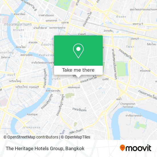 The Heritage Hotels Group map