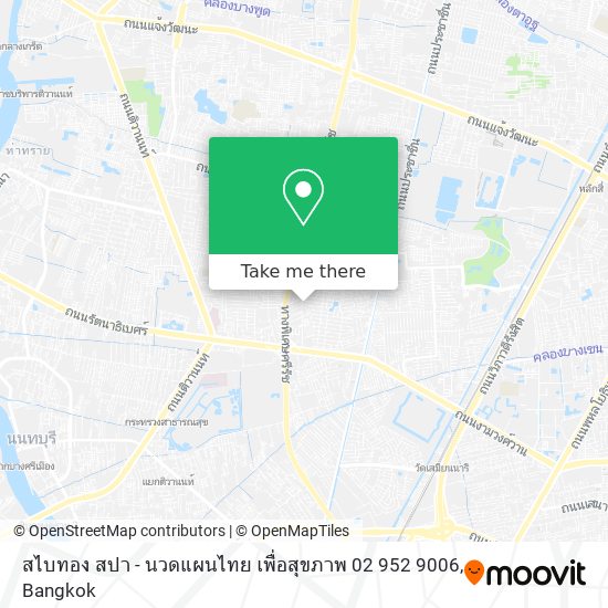 สไบทอง สปา - นวดแผนไทย เพื่อสุขภาพ 02 952 9006 map