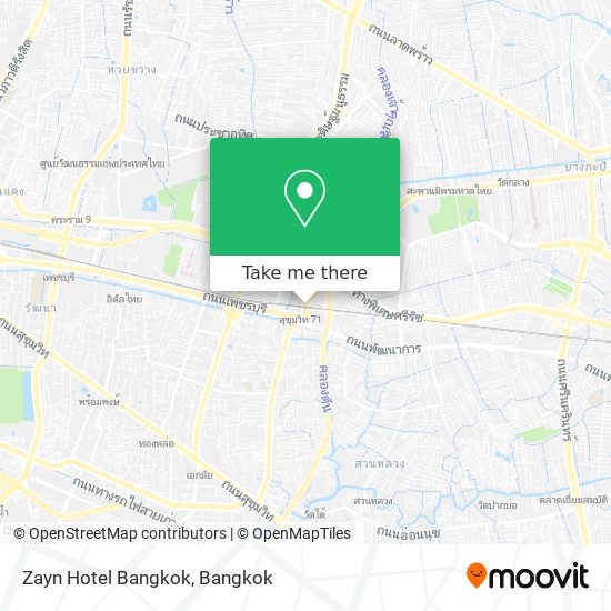 Zayn Hotel Bangkok map