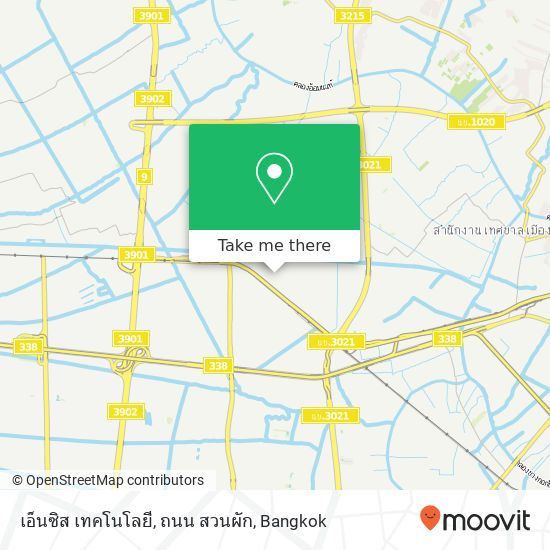 เอ็นซิส เทคโนโลยี, ถนน สวนผัก map