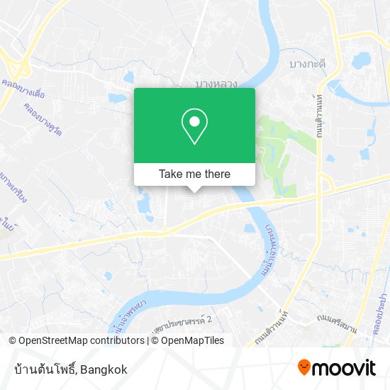 บ้านต้นโพธิ์ map