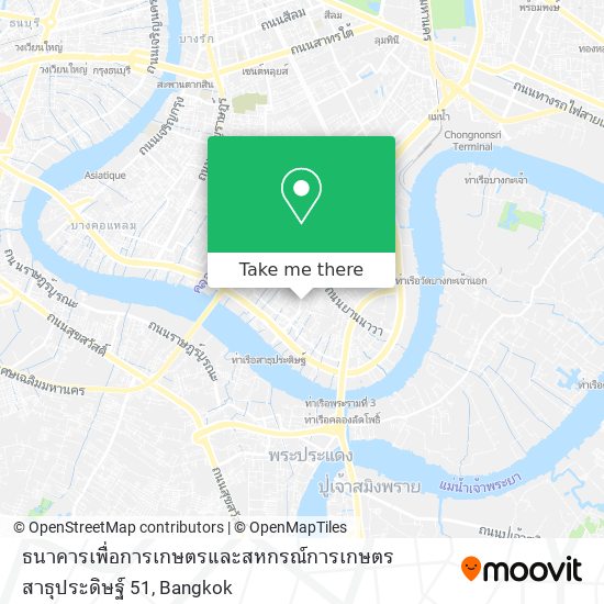 ธนาคารเพื่อการเกษตรและสหกรณ์การเกษตร สาธุประดิษฐ์ 51 map