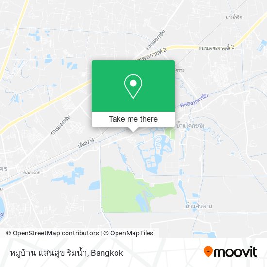 หมู่บ้าน แสนสุข ริมน้ำ map