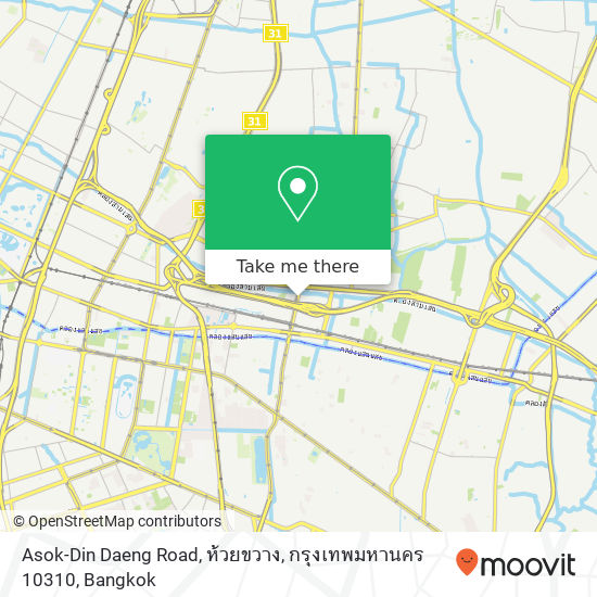 Asok-Din Daeng Road, ห้วยขวาง, กรุงเทพมหานคร 10310 map