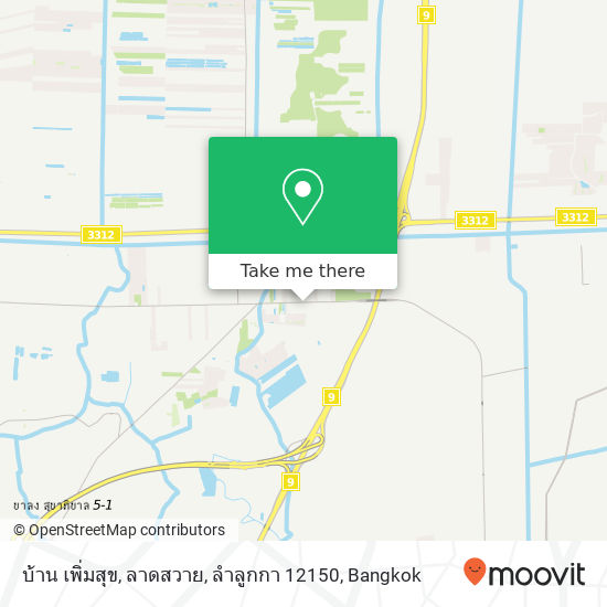 บ้าน เพิ่มสุข, ลาดสวาย, ลำลูกกา 12150 map