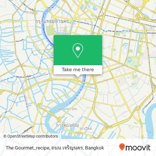 The Gourmet_recipe, ถนน เจริญนคร map