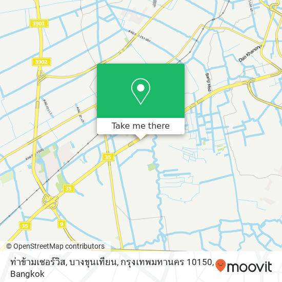 ท่าข้ามเซอร์วิส, บางขุนเทียน, กรุงเทพมหานคร 10150 map