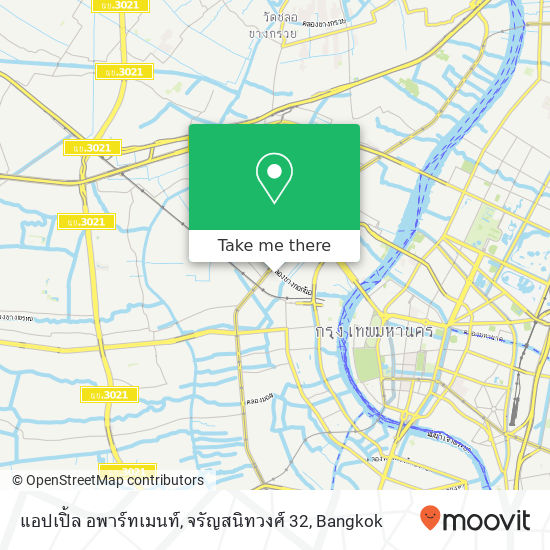 แอปเปิ้ล อพาร์ทเมนท์, จรัญสนิทวงศ์ 32 map