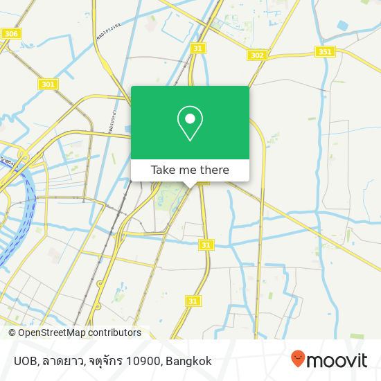 UOB, ลาดยาว, จตุจักร 10900 map