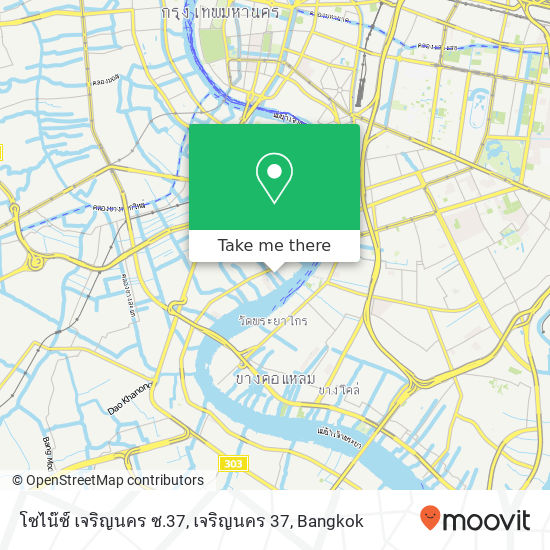 โซไน๊ซ์ เจริญนคร ซ.37, เจริญนคร 37 map