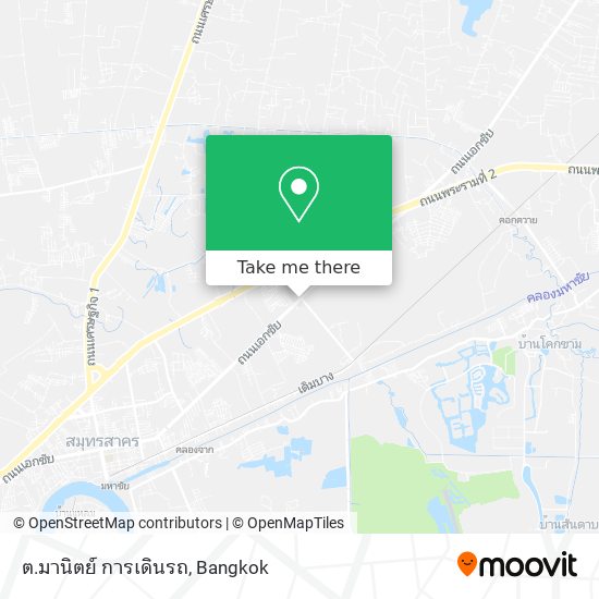 ต.มานิตย์ การเดินรถ map