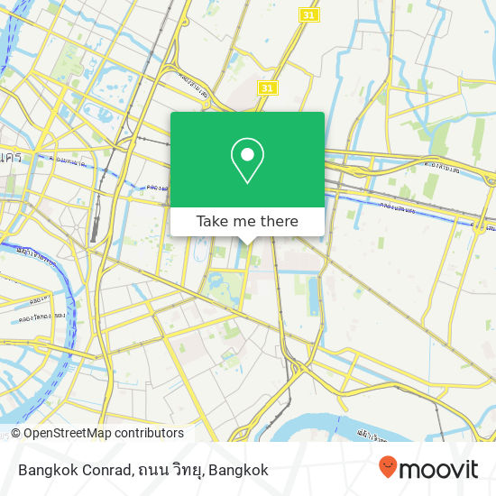 Bangkok Conrad, ถนน วิทยุ map