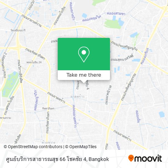 ศูนย์บริการสาธารณสุข 66 โชคชัย 4 map