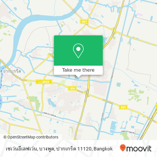 เซเว่นอีเลฟเว่น, บางพูด, ปากเกร็ด 11120 map