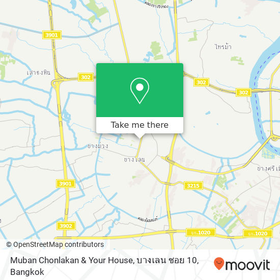 Muban Chonlakan & Your House, บางเลน ซอย 10 map