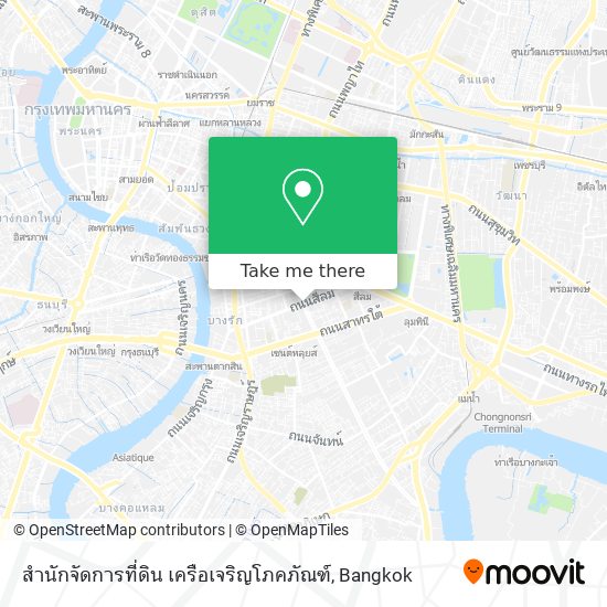 สำนักจัดการที่ดิน เครือเจริญโภคภัณฑ์ map