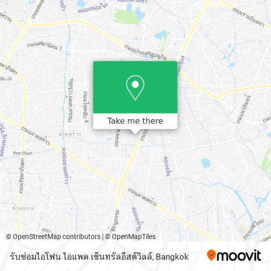 รับซ่อมไอโฟน ไอแพด เซ็นทรัลอีสต์วิลล์ map