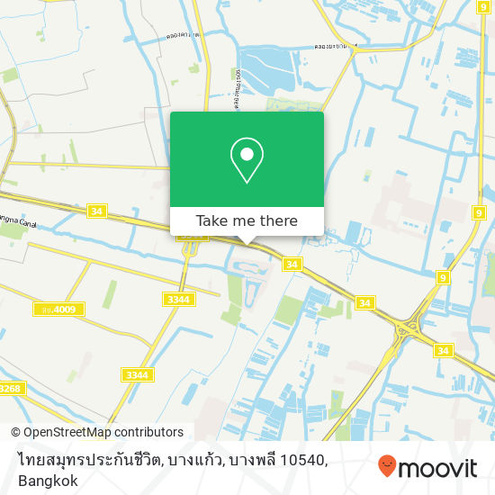 ไทยสมุทรประกันชีวิต, บางแก้ว, บางพลี 10540 map