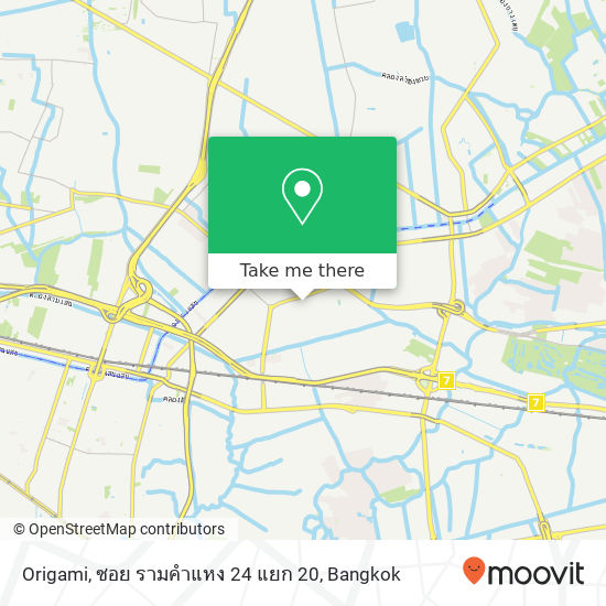 Origami, ซอย รามคำแหง 24 แยก 20 map