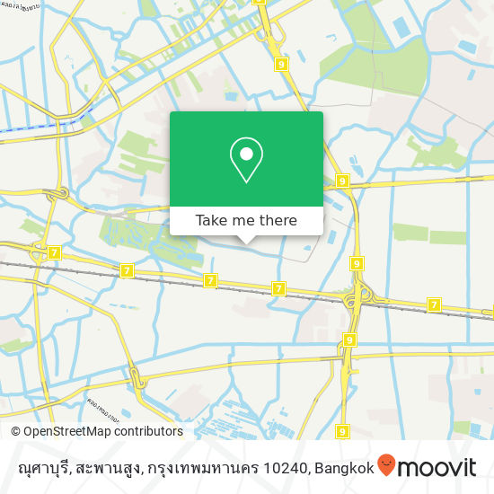 ณุศาบุรี, สะพานสูง, กรุงเทพมหานคร 10240 map