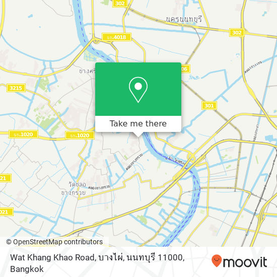 Wat Khang Khao Road, บางไผ่, นนทบุรี 11000 map