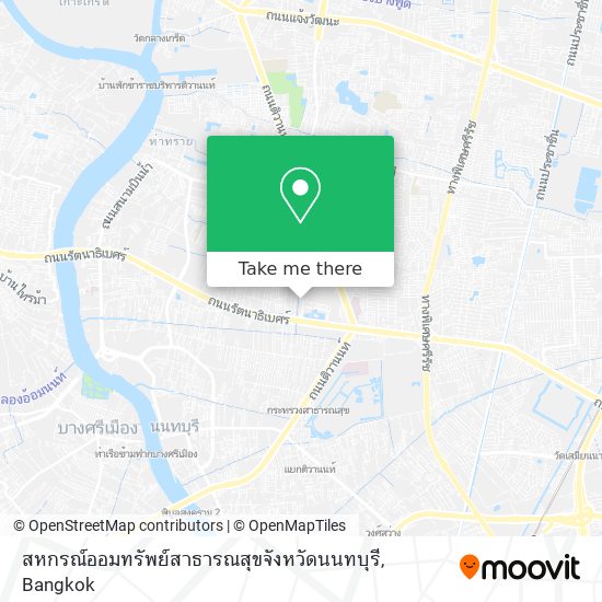 สหกรณ์ออมทรัพย์สาธารณสุขจังหวัดนนทบุรี map