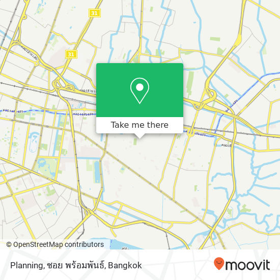 Planning, ซอย พร้อมพันธ์ map