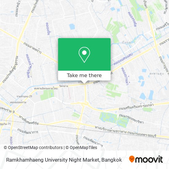 Ramkhamhaeng University Night Market map