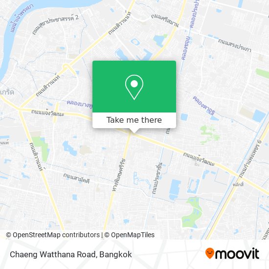 Chaeng Watthana Road map