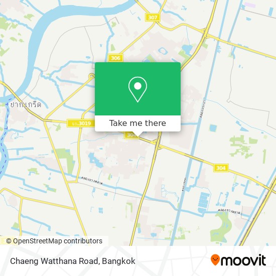 Chaeng Watthana Road map