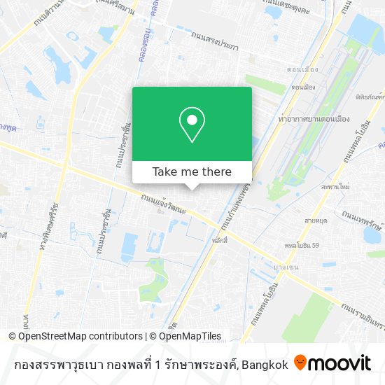 กองสรรพาวุธเบา กองพลที่ 1 รักษาพระองค์ map