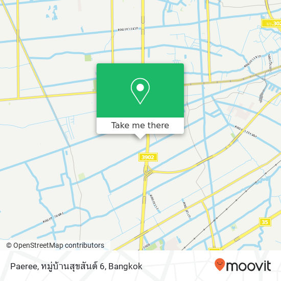 Paeree, หมู่บ้านสุขสันต์ 6 map