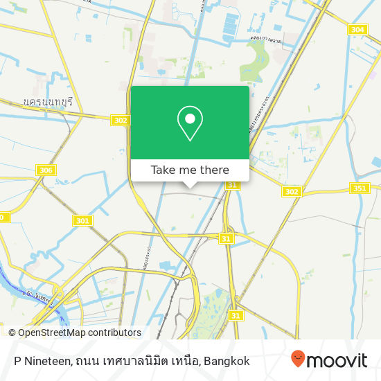 P Nineteen, ถนน เทศบาลนิมิต เหนือ map