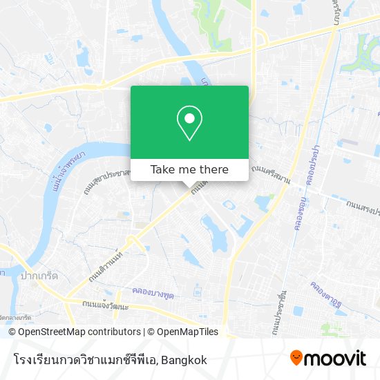 โรงเรียนกวดวิชาแมกซ์จีพีเอ map