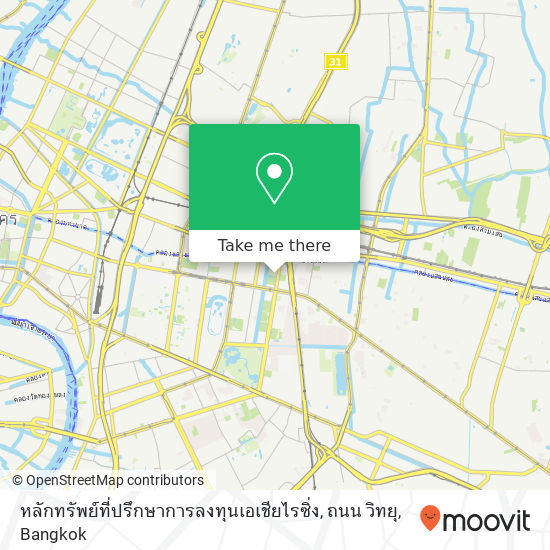 หลักทรัพย์ที่ปรึกษาการลงทุนเอเชียไรซิ่ง, ถนน วิทยุ map