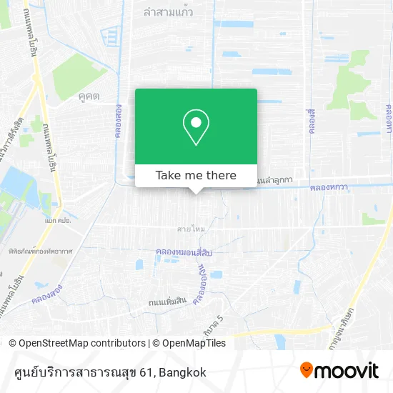ศูนย์บริการสาธารณสุข 61 map