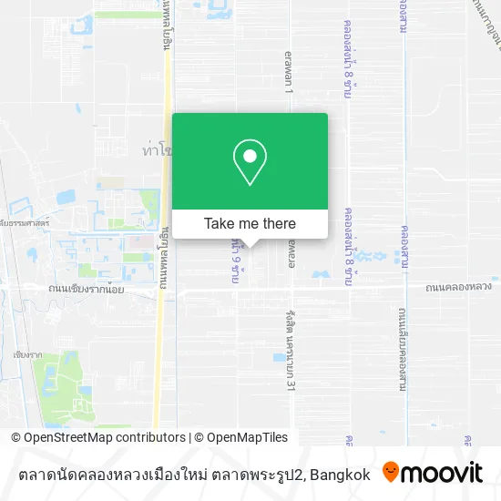 ตลาดนัดคลองหลวงเมืองใหม่ ตลาดพระรูป2 map
