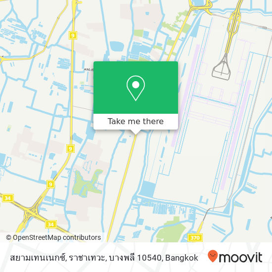 สยามเทนเนกซ์, ราชาเทวะ, บางพลี 10540 map