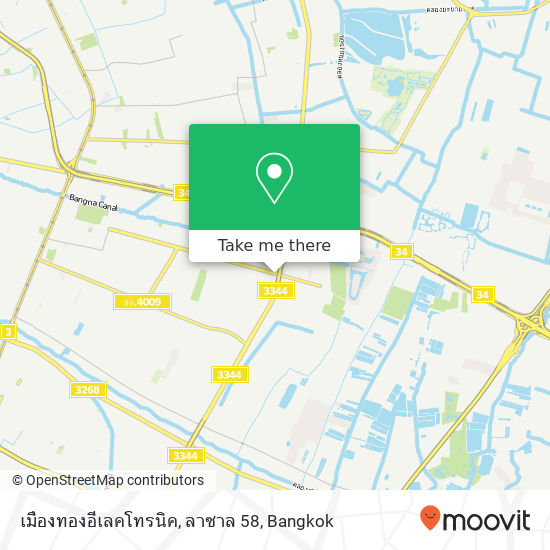 เมืองทองอีเลคโทรนิค, ลาซาล 58 map