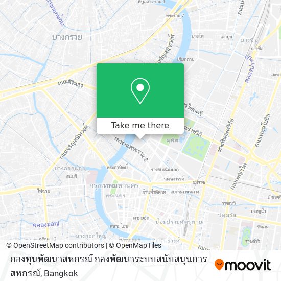 กองทุนพัฒนาสหกรณ์ กองพัฒนาระบบสนับสนุนการสหกรณ์ map